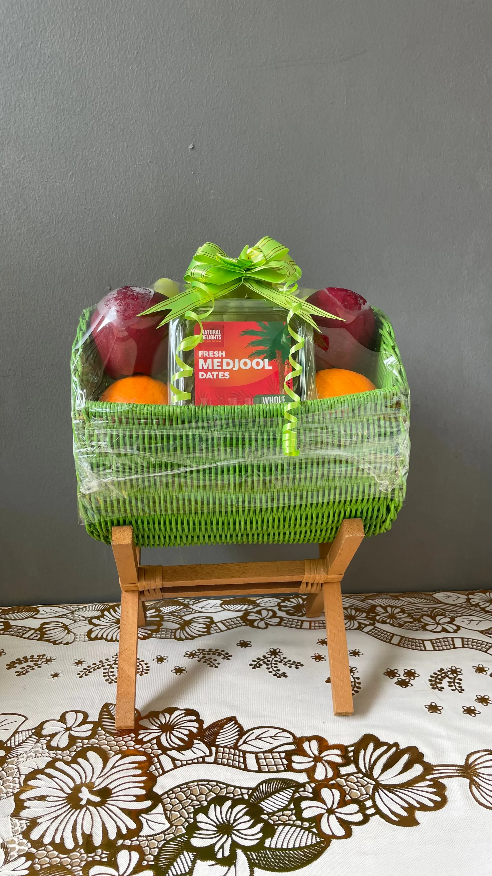 Bedug Rattan Hampers – hampers buah Goldenfruit
